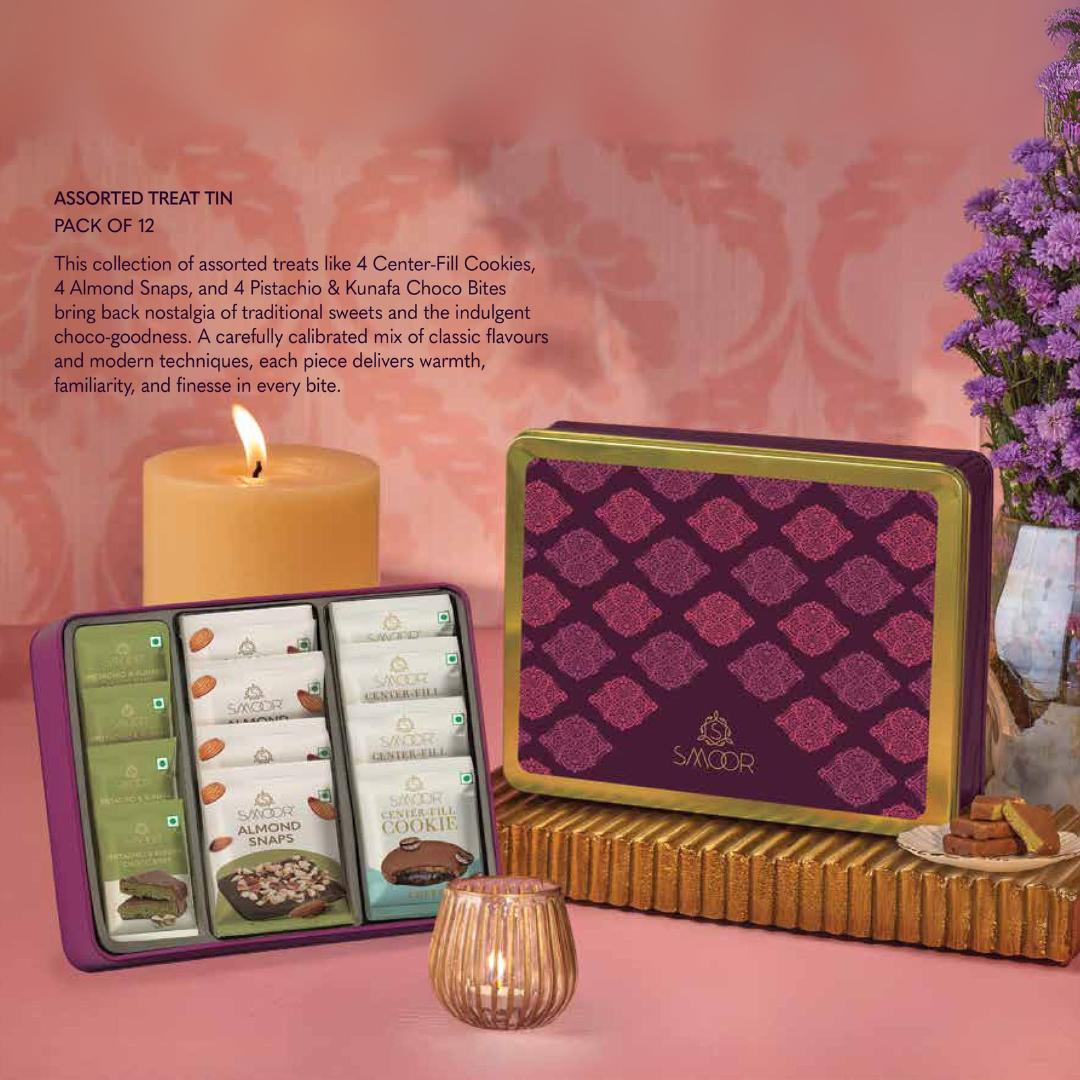 Premium Assorted Treat Tin for Diwali Corporate Gifting